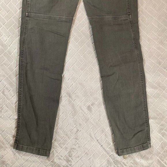 Closed Womens 27 Denim Jeans Army Olive Green Moto Skinny Zip Ankle Low Rise - Picture 10 of 10